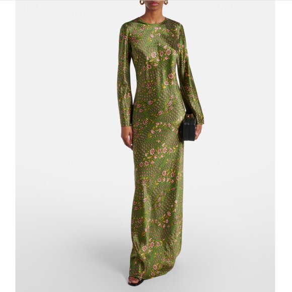 Veronica Beard Gemma Floral Silk-blend Maxi Dress - Picture 1 of 14